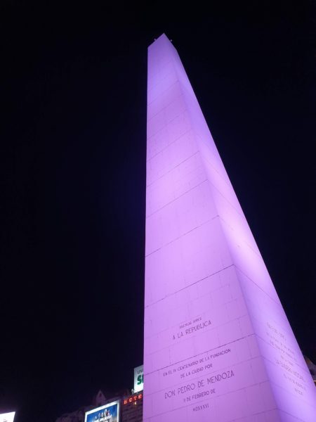 Obelisco na Nove de Julho.