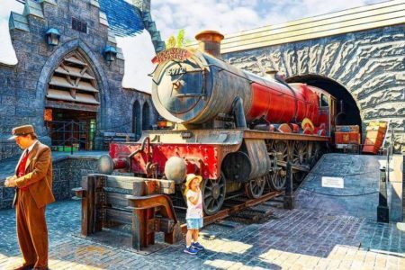 Área temática do Harry Potter no parque da Universal em Orlando