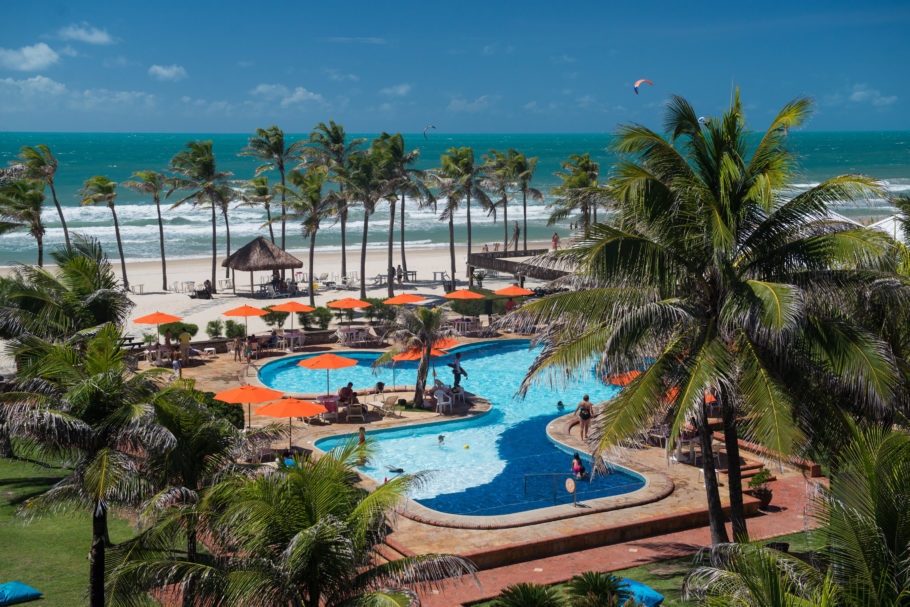 Vista do Oceani Beach Park Hotel, um dos hotéis do complexo com preços especiais de fim de ano