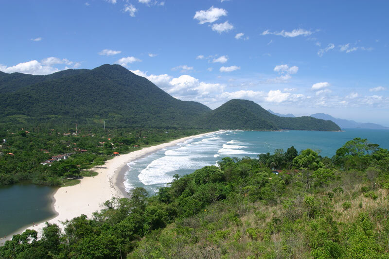 Vista da praia de Itamambuca, em Ubatuba