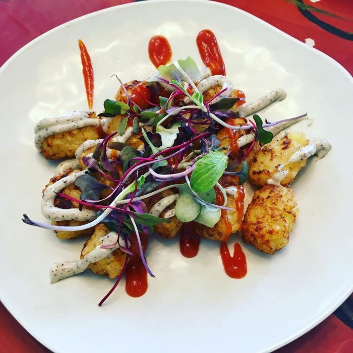 Um dos pratos veganos do menu do restaurante Dandelion Communitea Café, em Orlando