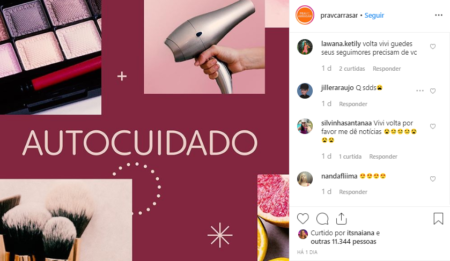 Globo troca instagram de Vivi Guedes por lifestyle e revolta público