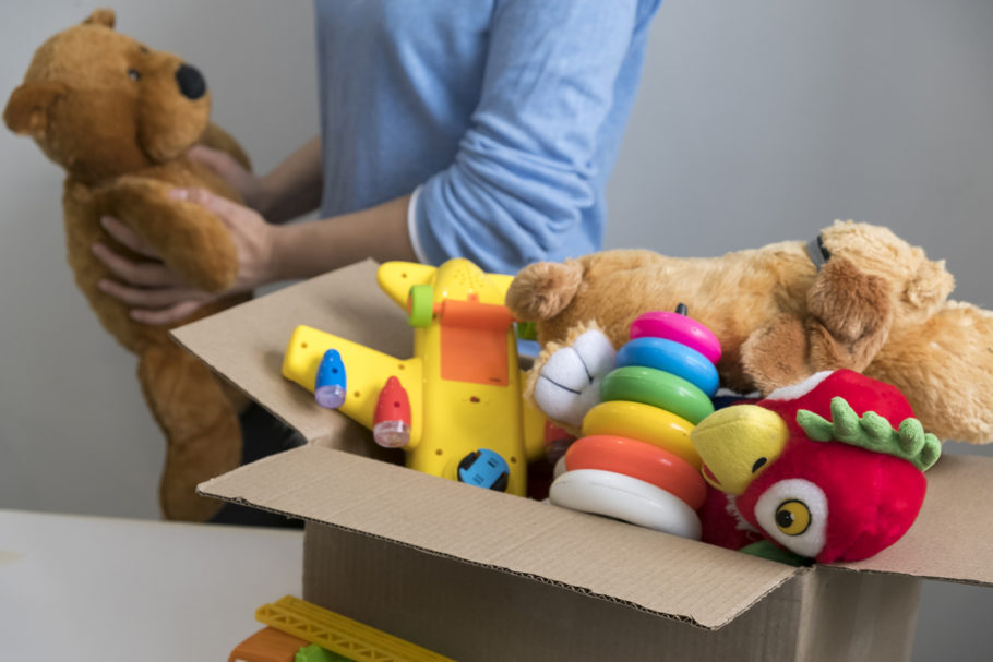 Os brinquedos novos ou em bom estado serão repassados para as crianças apoiadas pelo Exército da Salvação