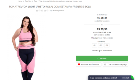 Top Atrevyda Light (Preto Rosa) Com Estampa Frente E Bojo – BIOXFITNESS – 44%off