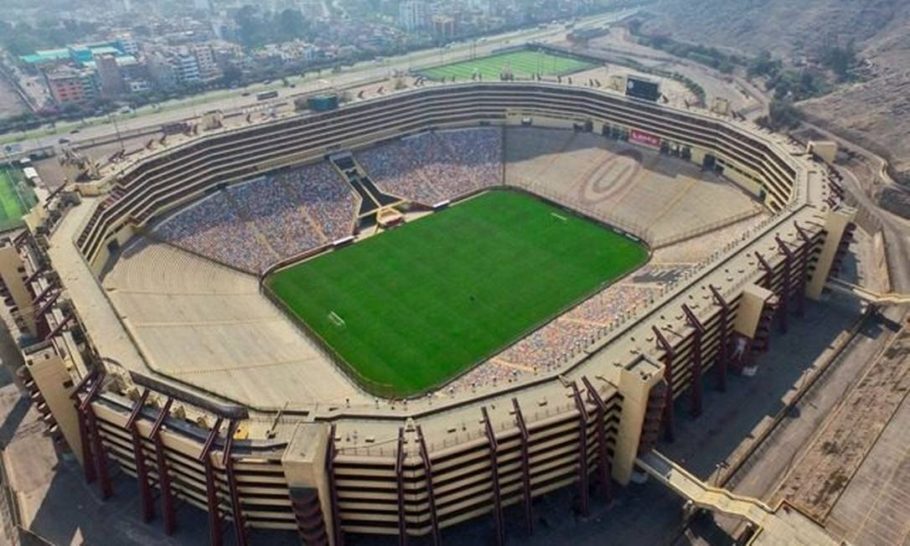 Vista panorâmica do estádio Monumental, em Lima, no Peru