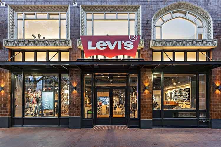 Fachada da loja da Levi’s na Market Street, em San Francisco