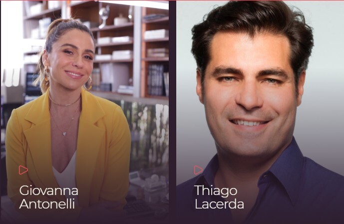 Os atores Giovanna Antonelli e Thiago Lacerda são algumas das celebridades que estão na plataforma