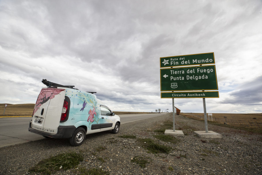  Foram 15.000 km rodados em três meses sozinha até Ushuaia