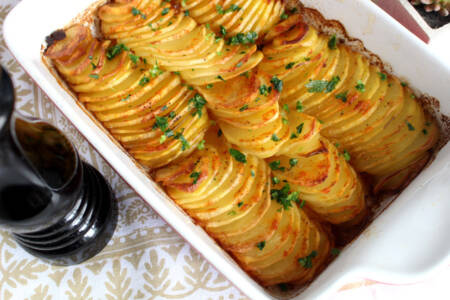 Batata de forno laminada