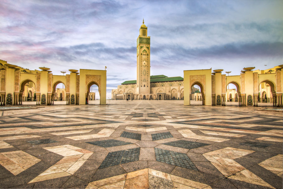 Vista da Mesquita Hassan II, a segunda maior do mundo