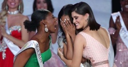 Reação da Miss Nigéria ao saber que a Jamaica levou o Miss Mundo