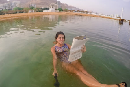 Boiando no Mar Morto!