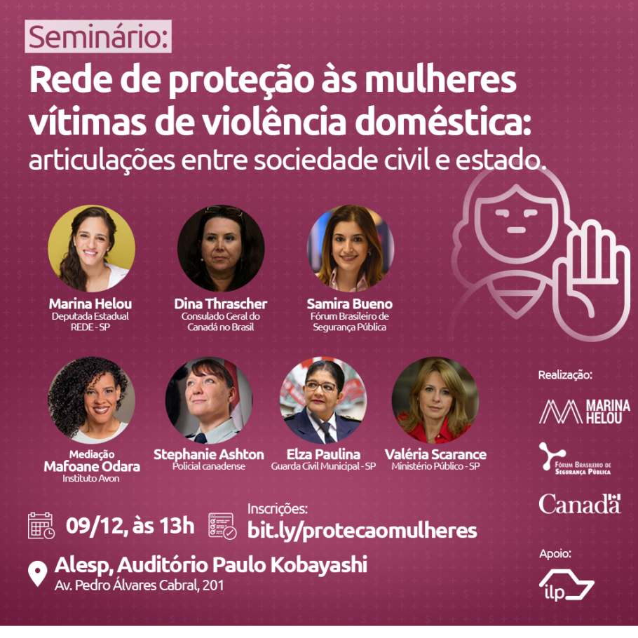 Programação do evento sobre violência doméstica
