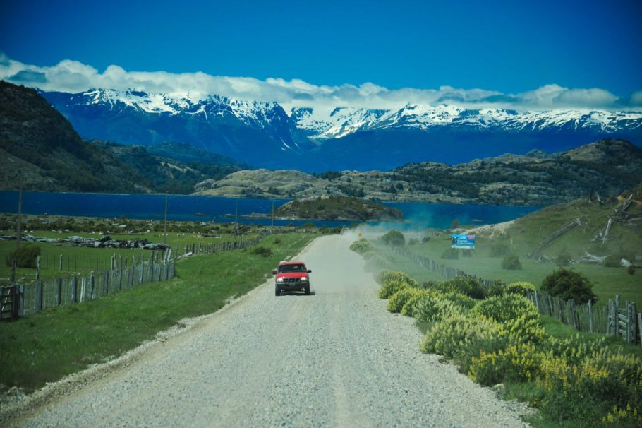Carretera Austral, em Aisén, região patagônica das geleiras e capelas de mármore