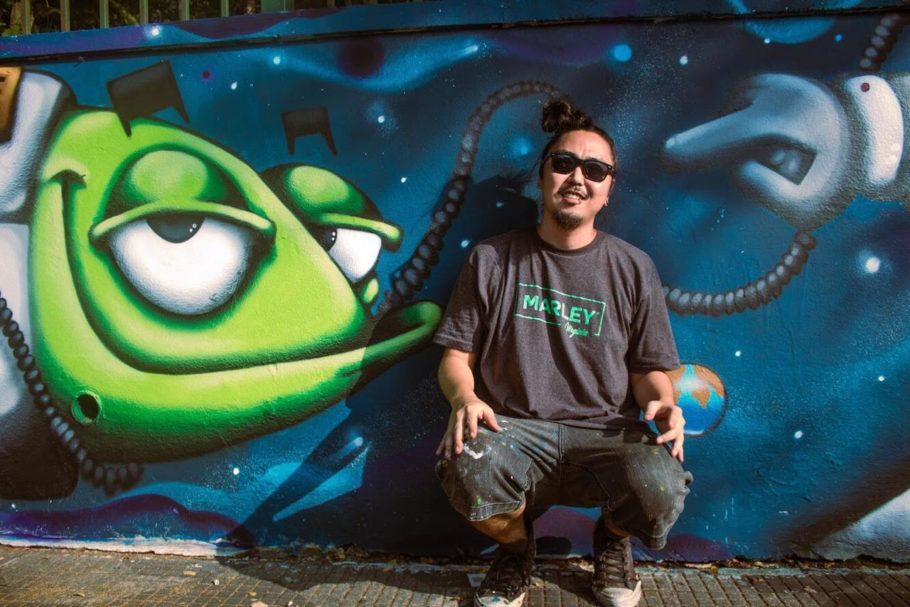 Guilherme Matsumoto. o XguiX, vai ministrar a oficina de graffiti para adultos iniciantes