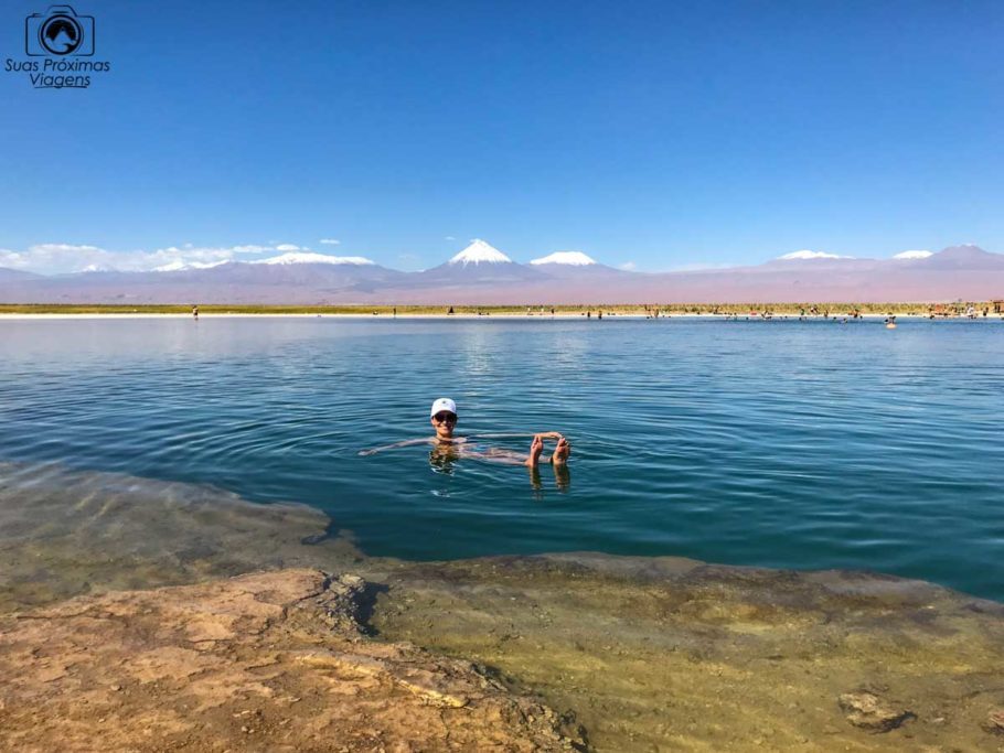 Laguna Piedra, no deserto do Atacama, no norte do Chile