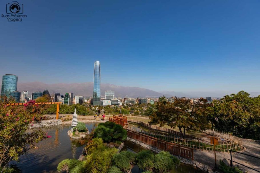 Vista de Santiago, a capital do Chile