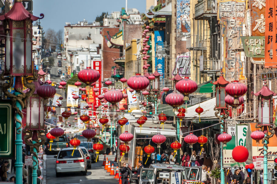 A Chinatown de San Francisco é uma das mais antigas dos Estados Unidos