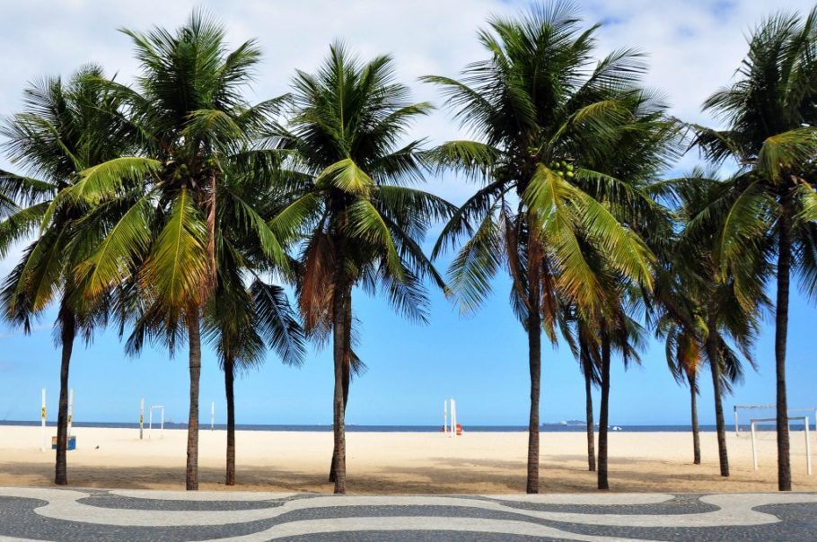Praia de Copacabana também um dos cartões postais de turismo acessível no Rio