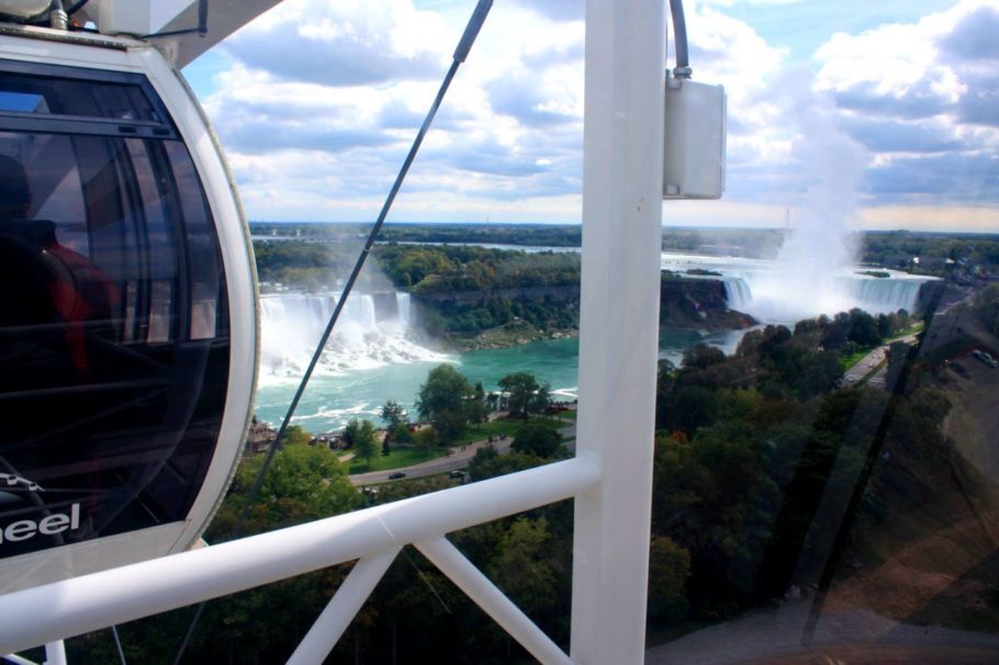 A Niagara SkyWheel oferece uma vista incrível das Cataratas do Niágara