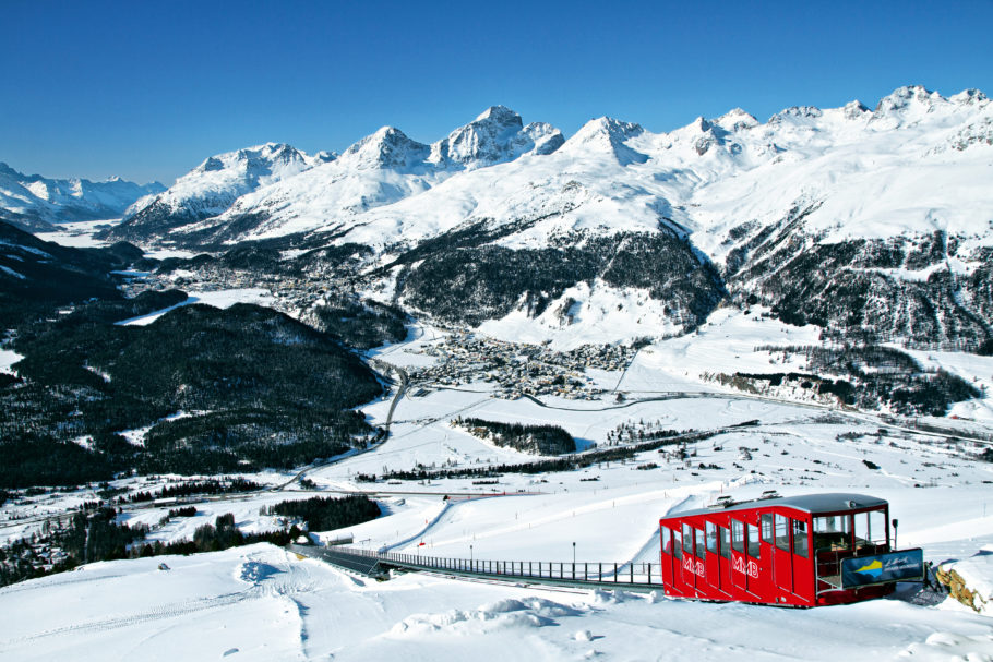 St. Moritz, o destino de inverno mais famoso da Suíça