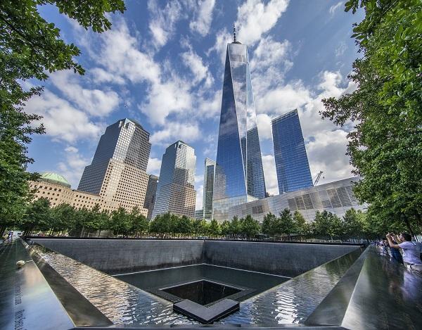  Vista do Memorial do World Trade Center