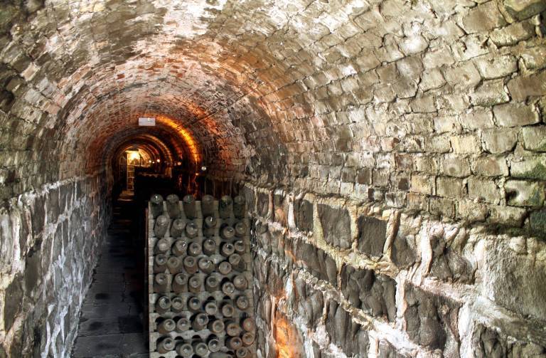 ‘Túnel à la glace’, na Vinícola Peterlongo, em Garibaldi