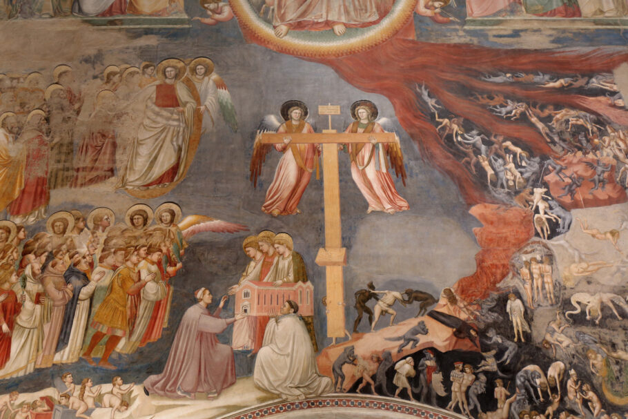 Um dos afrescos de Giotto na Capela Scrovegni, em Padova