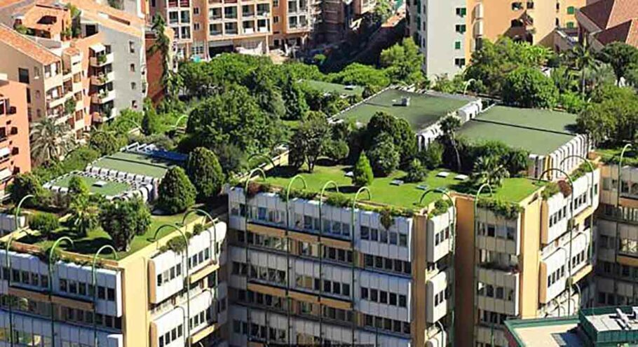 Jardins, hortas e pomares nas coberturas dos edifícios