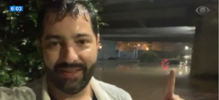 Jornalista da Band perde carro durante enchente: ‘Foi assustador’