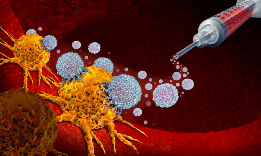 ilustração de células cancerosas