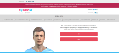 O Enfermeiro Virtual é gratuito e ajuda nas dúvidas sobre o coronavírus