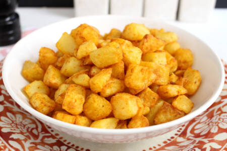 Batata crocante na airfryer
