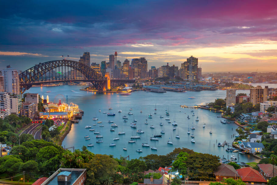 Sydney, na Austrália, é um dos destinos do cruzeiro de volta ao mundo