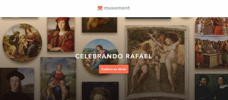 Museu virtual que inclui mais de cem obras do pintor renascentista italiano Raffaello