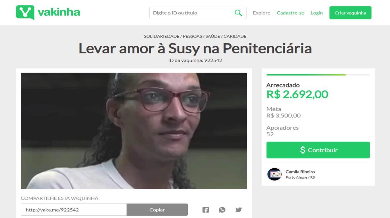 Vaquinha online conseguiu arrecadar mais de dois mil reais em três dias