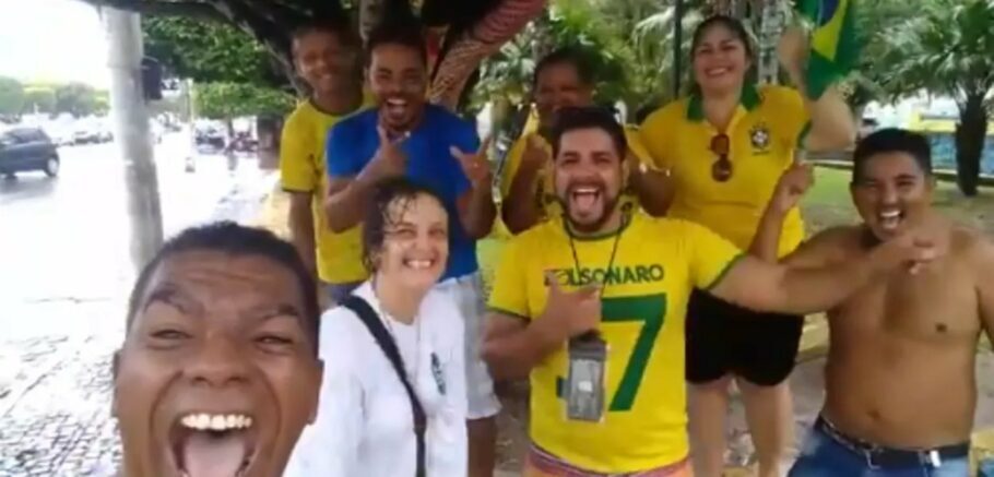 O grupo de apoiadores de Jair Bolsonaro é de Valença, na Bahia