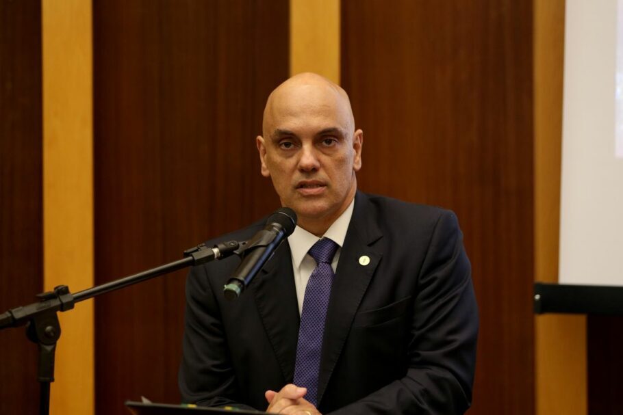 O ministro do Supremo Tribunal Federal (STF), Alexandre de Moraes, que abriu inquérito contra atos contra a democracia