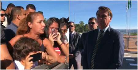 Bolsonaro compartilha vídeo de mulher desesperada com isolamento social