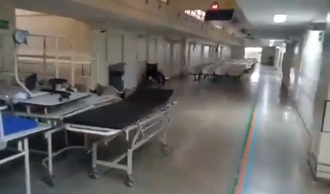 O vídeo que mostra o hospital vazio é fake news
