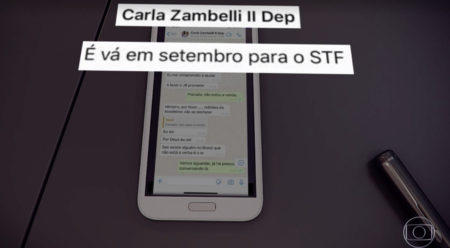 Na Globo, Moro apresentou trocas de mensagens com deputada