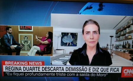 Maitê Proença falou sobre o climão gerado com Regina Duarte na CNN Brasil