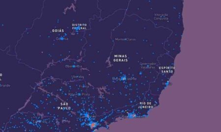 Mapa pesquisa regiões contaminadas pelo coronavírus