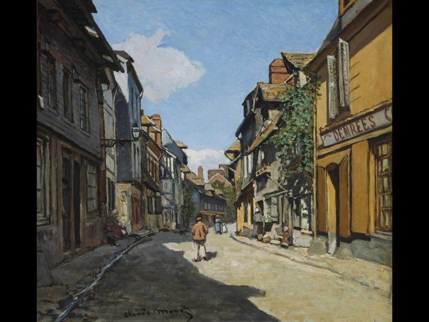 O quadro “Rua da Bavole”, de 1864, de Claude Monet