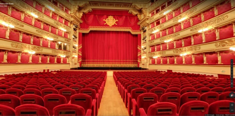 Palco do La Scala, um dos teatros mais antigos e famosos do mundo