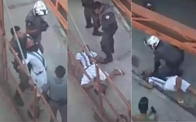 Vídeos mostram jovem negro desmaiado após ser estrangulado duas vezes por PM durante abordagem em Carapicuíba