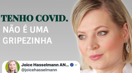 Joice Hasselmann está com coronavírus