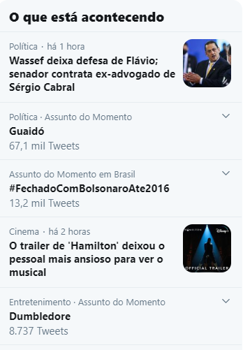Trending topics do Twitter mostram que robôs de Bolsonaro subiram hashtag errada