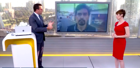 Sindicalista dá invertida em Bocardi ao vivo na Globo e viraliza