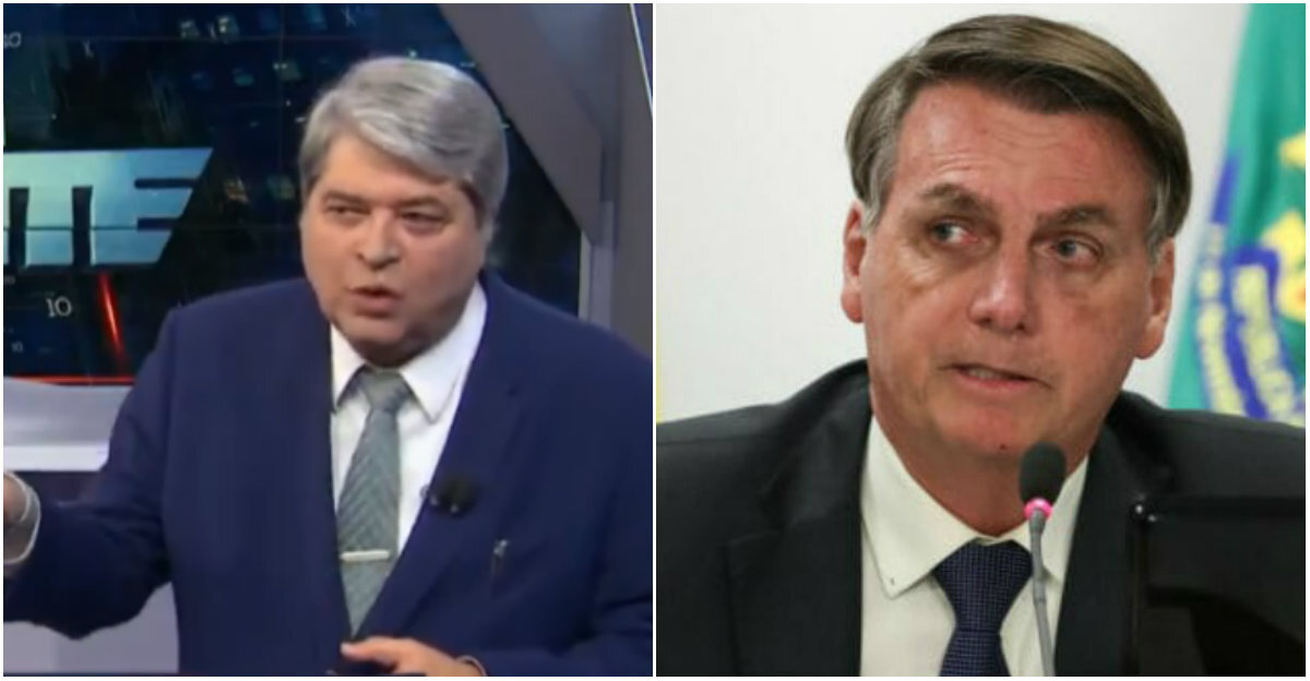 Datena se revolta com Bolsonaro e dá bronca no presidente ao vivo